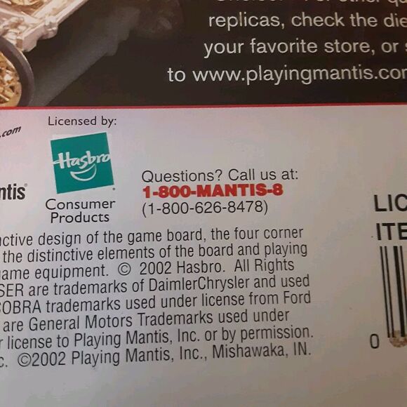 2002 Playing Mantis Johnny Lightning Monopoly Die-Cast Collectible Plus Token - Picture 8 of 9